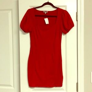 Red Small Short Sleeve Dress